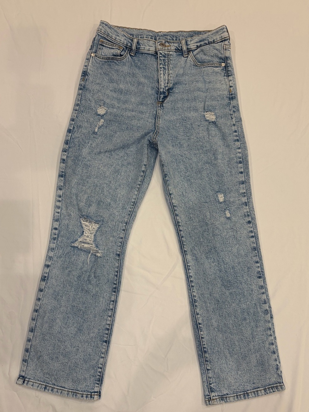 art class Light Blue Distressed Straight Leg Jeans. Kids size 16